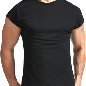 Timber Home (ティンバーホーム) tシャツ メンズ 半袖 一分袖 ジム 筋トレ ウェア 無地 ワイルドカットソー